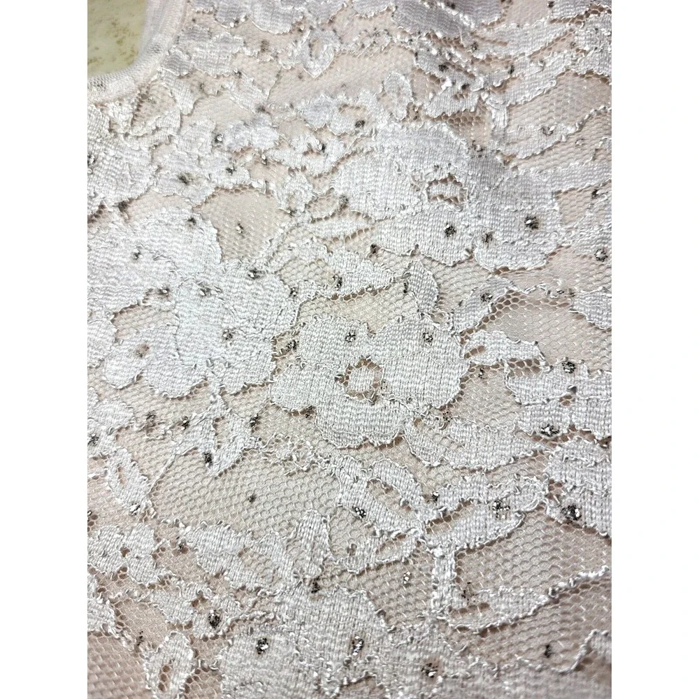 Speechless Kids Girls Blush Pink Lace Chest Tulle Layered High‎ Low Dress Sz 14